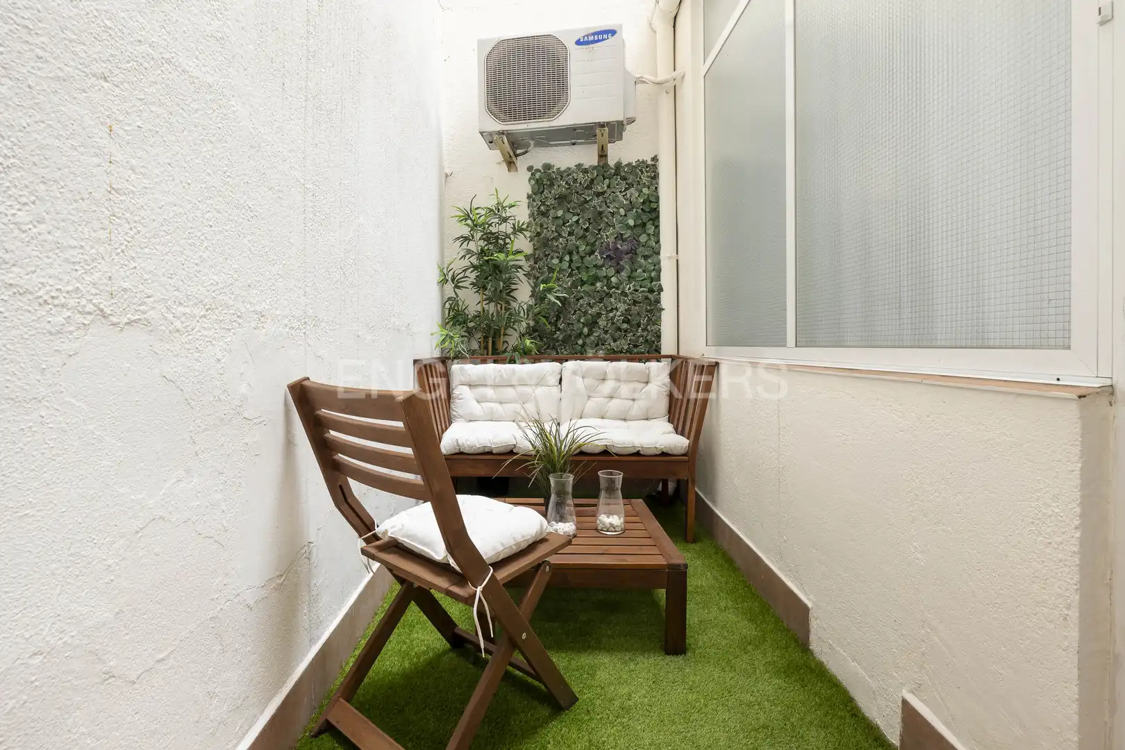 Terraza de Piso de alquiler en Madrid con Aire acondicionado, Calefacción y Amueblado