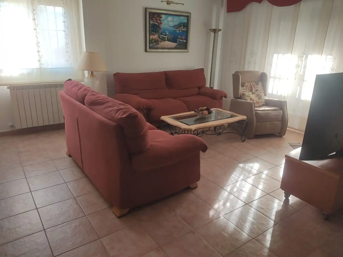 Sala de estar de Casa o chalet de alquiler en Ronda con Aire acondicionado, Calefacción y Jardín privado