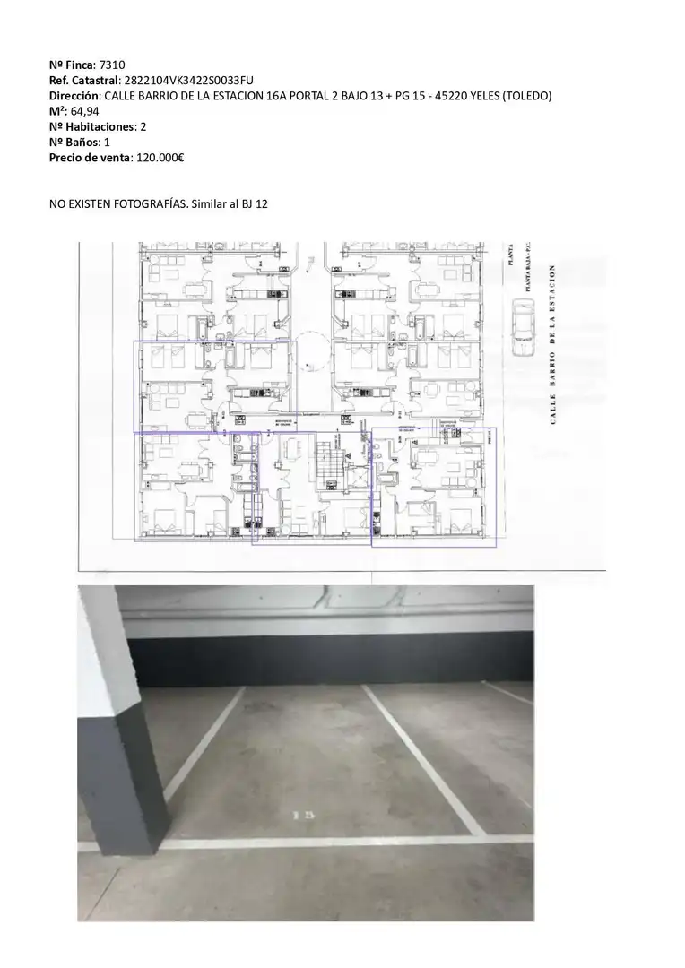 Flat for sale in Yeles  with Heating
