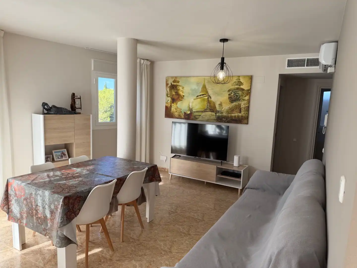 Living room of Houses for rent in L'Ampolla  with Air Conditioner, Terrace and Storage room