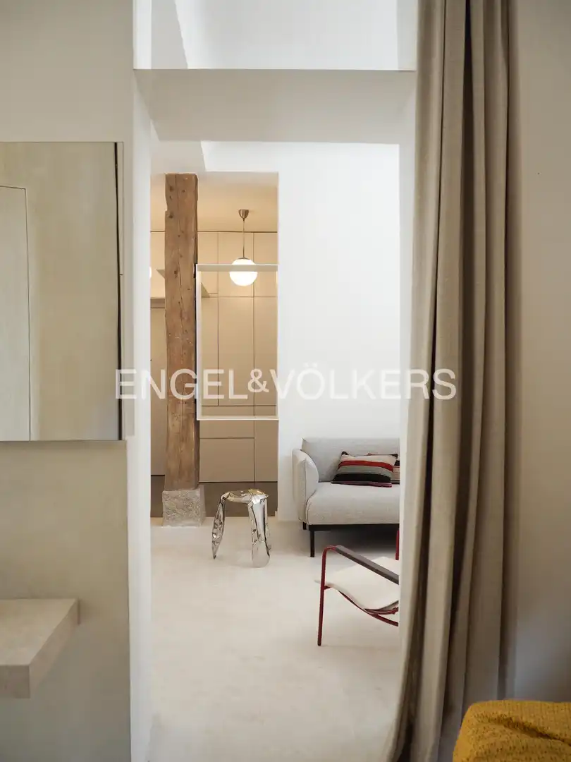 Wohnzimmer von Wohnungen zur Miete in  Madrid Capital mit Heizung, Möbliert und Haustiere erlaubt