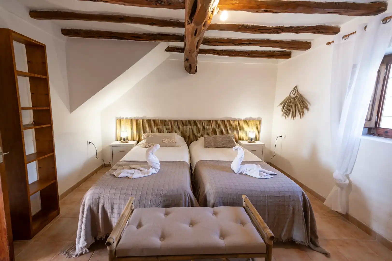 Schlafzimmer von Haus oder Chalet zur Miete in Sant Josep de sa Talaia mit Klimaanlage, Privatgarten und Möbliert