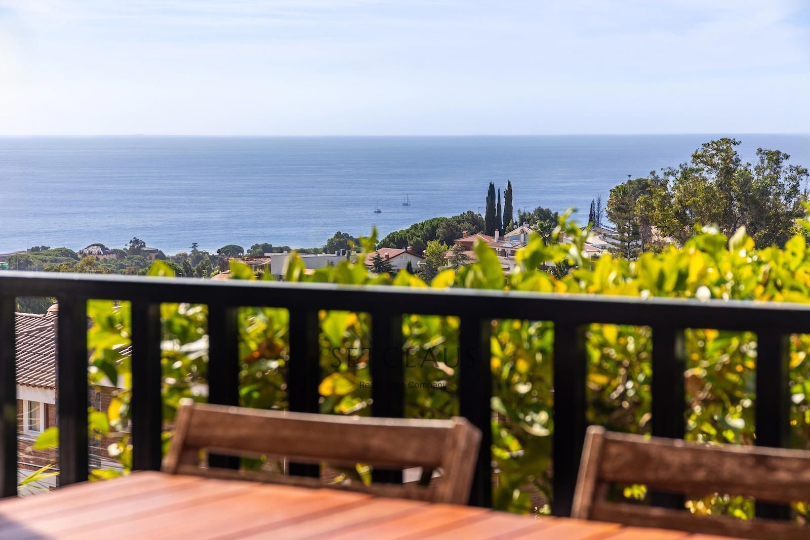 Terrace of Single-family semi-detached for sale in Teià  with Heating, Private garden and Parquet flooring