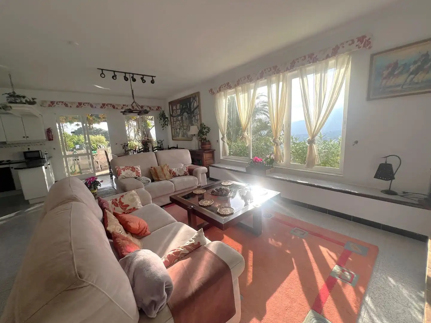 Living room of Houses for rent in Mijas  with Private garden, Terrace and Swimming Pool