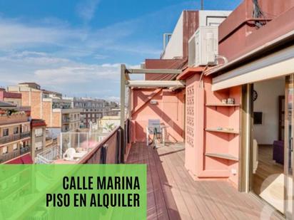 Exterior view of Attic to rent in  Barcelona Capital  with Air Conditioner, Furnished and Washing machine