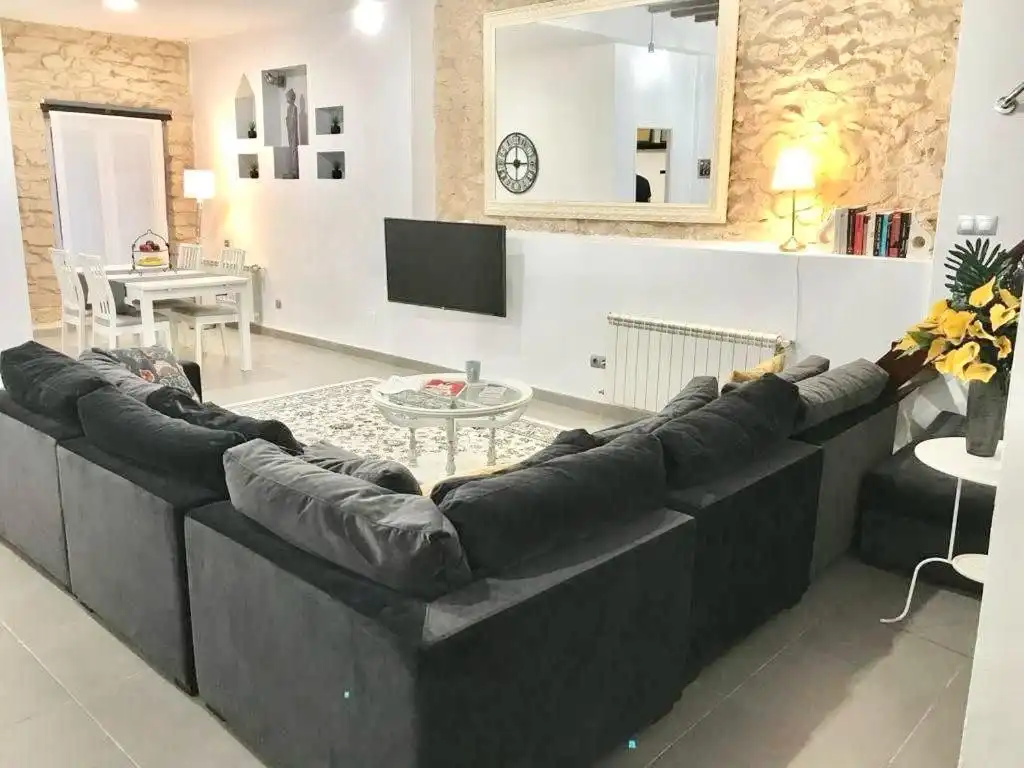 Sala d'estar de Planta baixa de lloguer en Alicante / Alacant amb Aire condicionat, Calefacció i Moblat