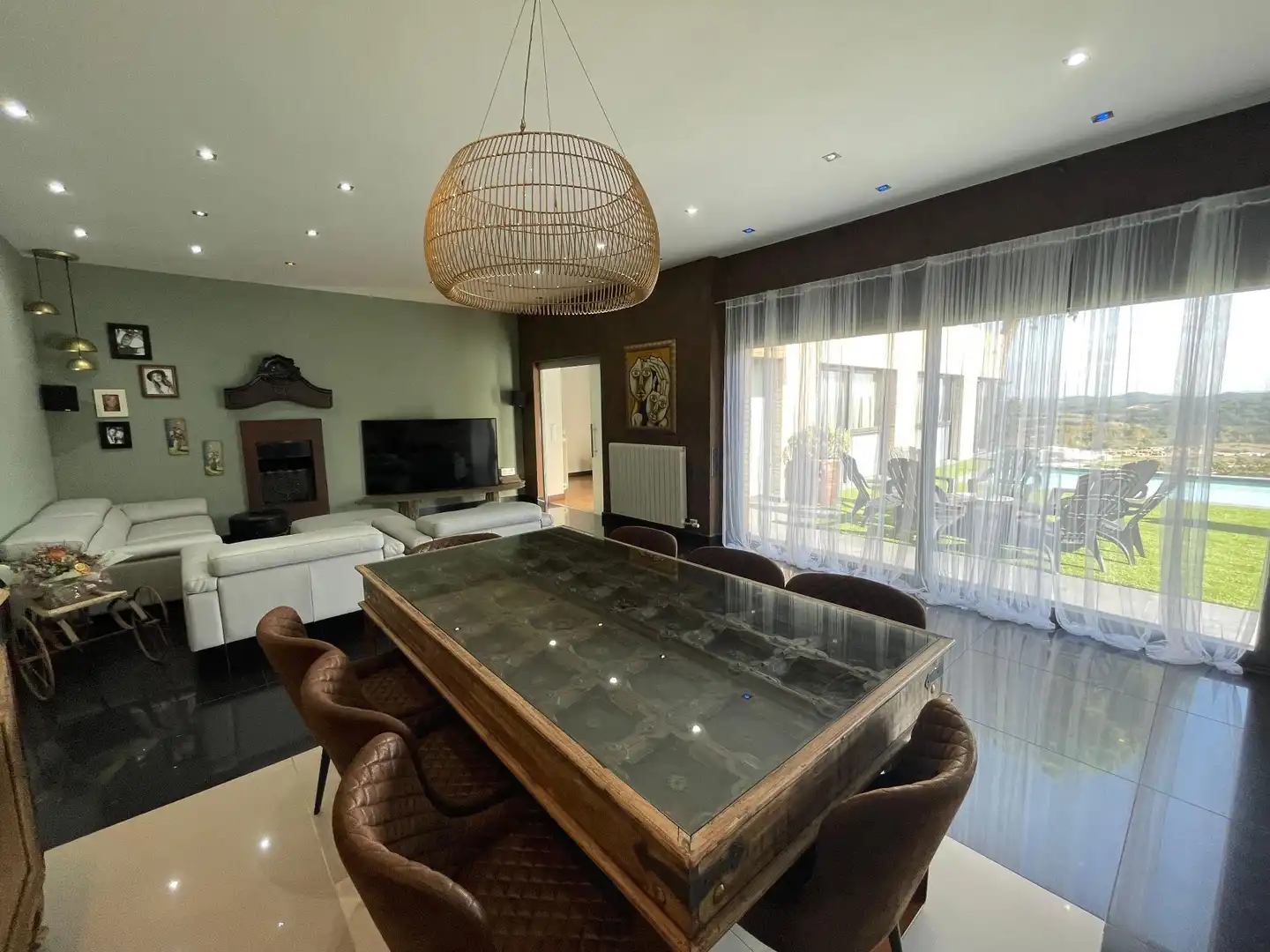 Comedor de Casa o chalet en venta en Fogars de la Selva con Aire acondicionado, Calefacción y Jardín privado