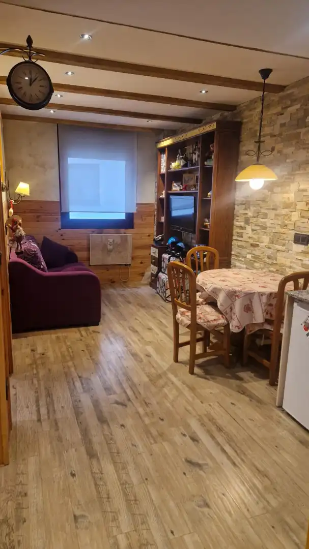 Sala de estar de Apartamento en venta en Puebla de Lillo con Calefacción, Trastero y Amueblado