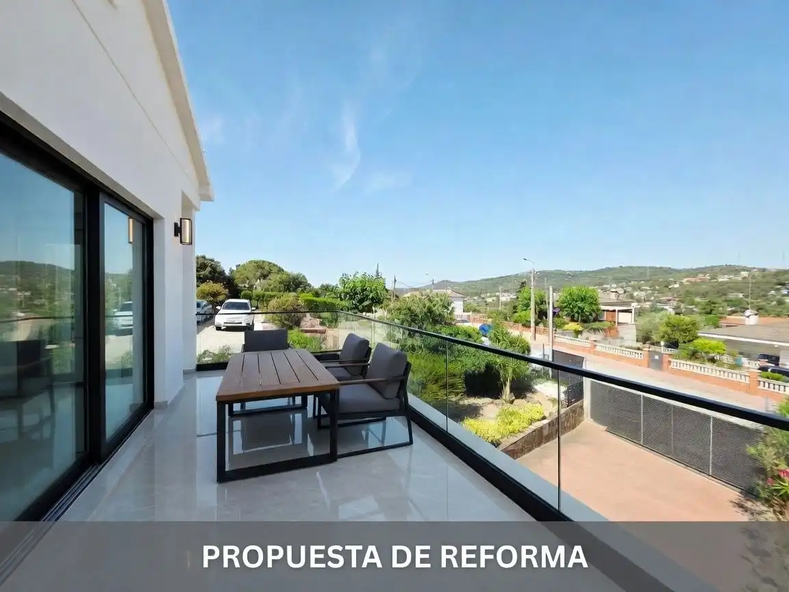 Terraza de Casa o chalet en venta en Vallirana con Aire acondicionado, Calefacción y Jardín privado