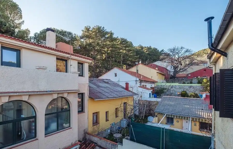 Exterior view of Houses for sale in San Lorenzo de El Escorial  with Heating, Private garden and Terrace