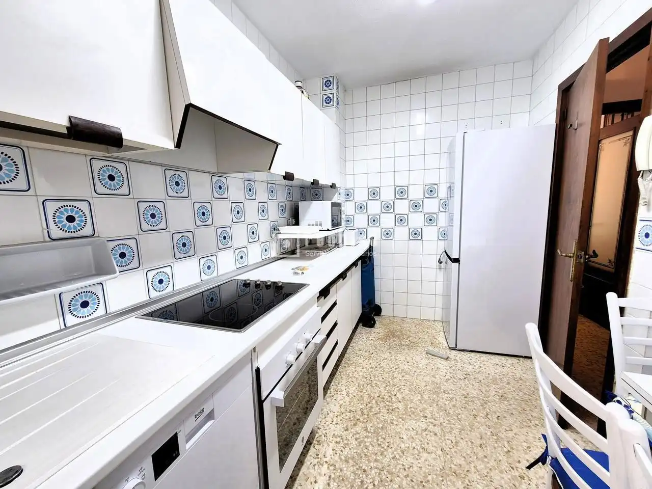 Cuina de Pis de lloguer en Sevilla amb Aire condicionat, Calefacció i Terrassa