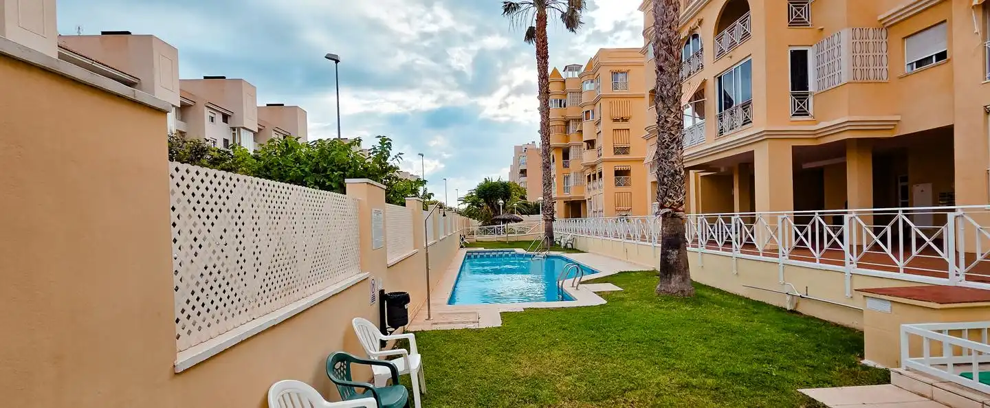Swimming pool of Flat for rent in Alicante / Alacant  with Furnished and Community pool