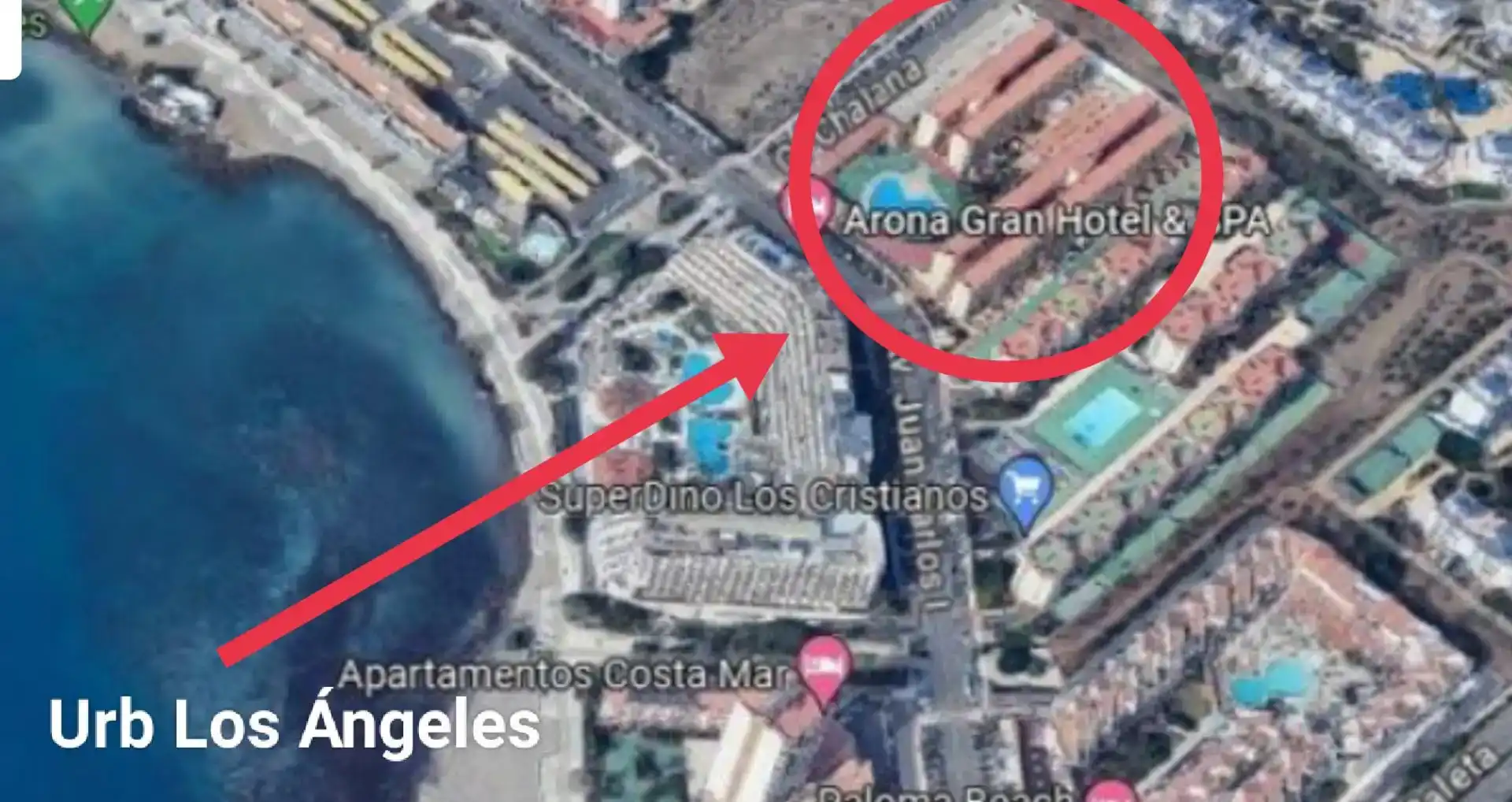 Vista exterior de Piso en venta en Arona con Aire acondicionado, Piscina y Amueblado