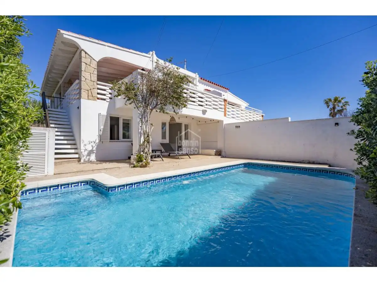 Swimming pool of Houses for sale in Sant Lluís  with Heating, Private garden and Terrace