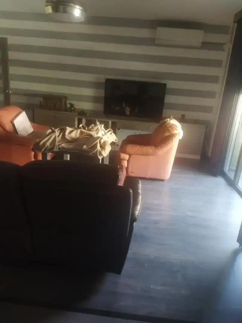 Sala d'estar de Pis de lloguer en Baza amb Aire condicionat, Parquet i Moblat