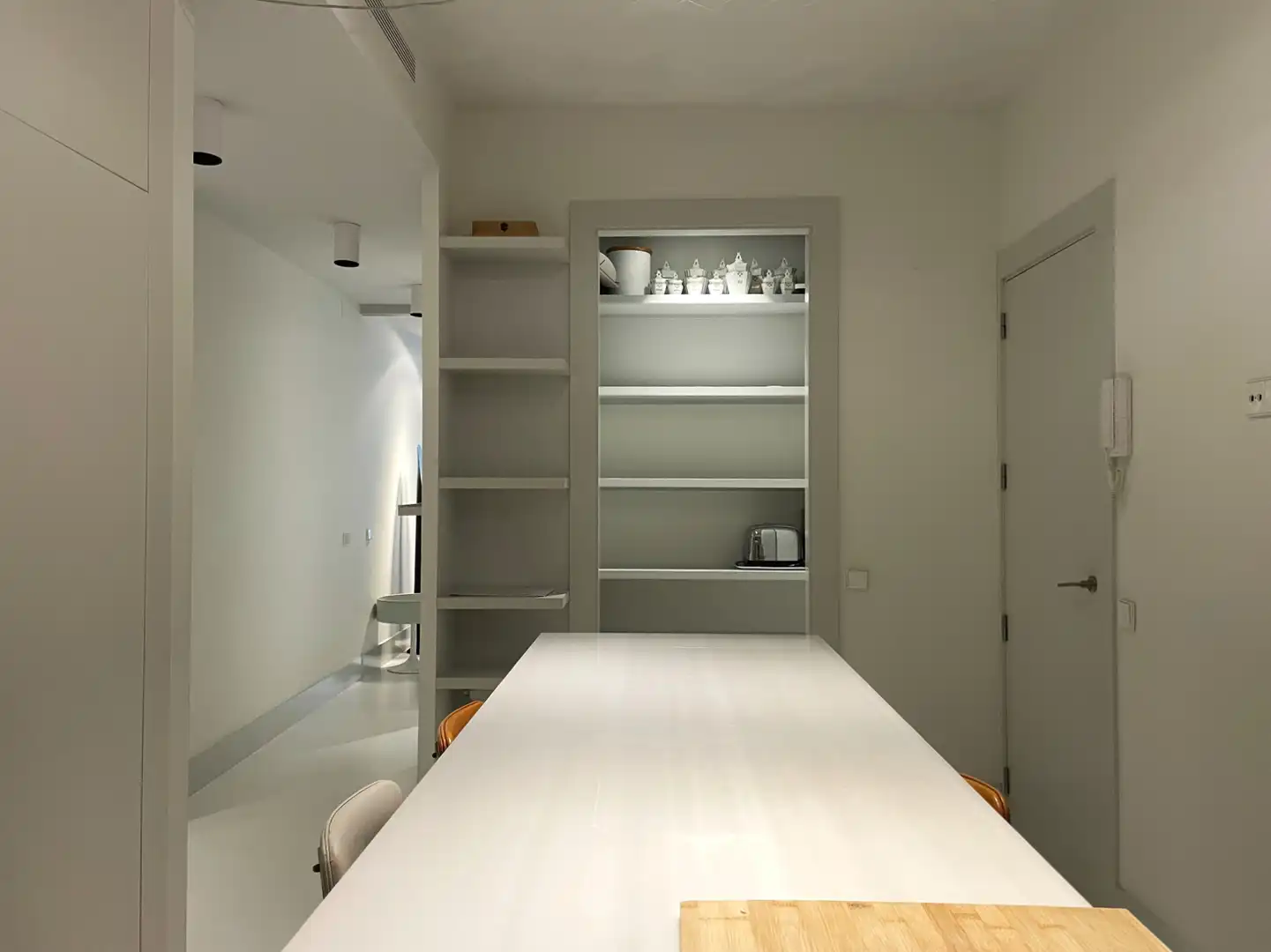 Cocina de Piso de alquiler en Barcelona con Aire acondicionado, Calefacción y Parquet