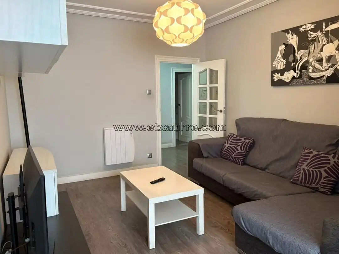 Sala de estar de Piso en venta en Laudio / Llodio con Calefacción, Amueblado y Balcón