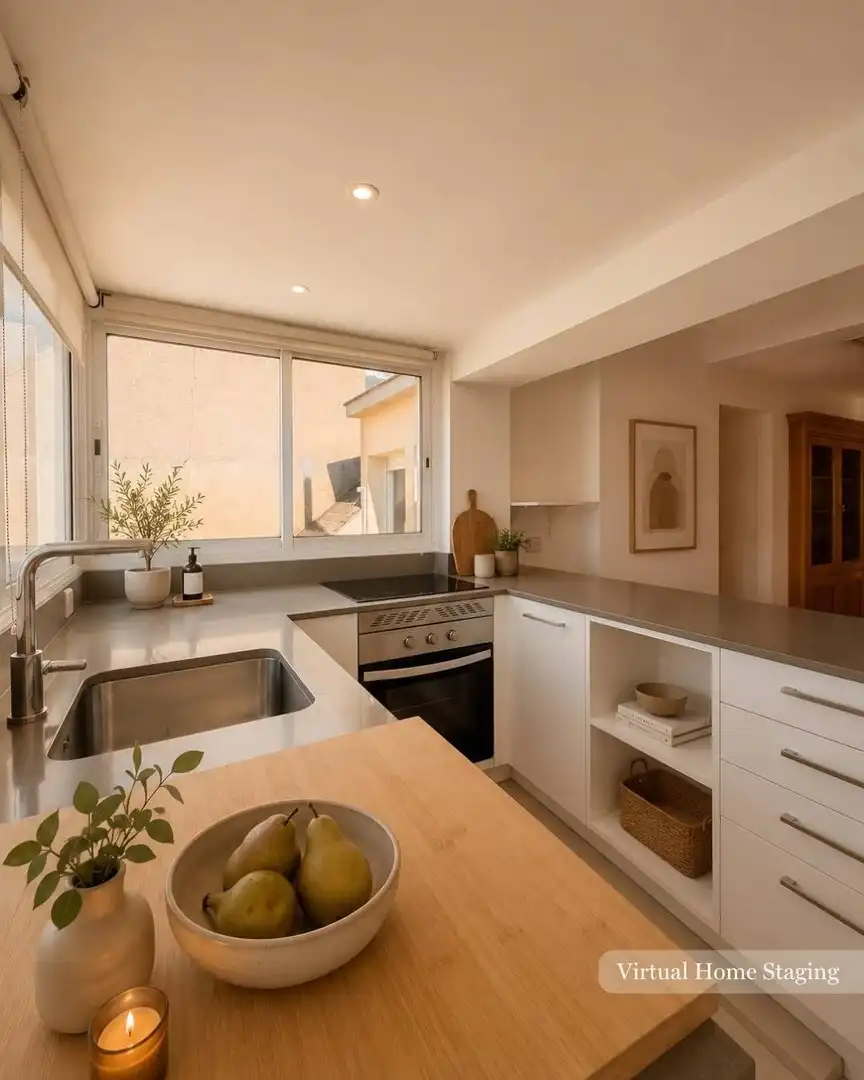 Cocina de Ático de alquiler en Madrid con Aire acondicionado, Calefacción y Terraza