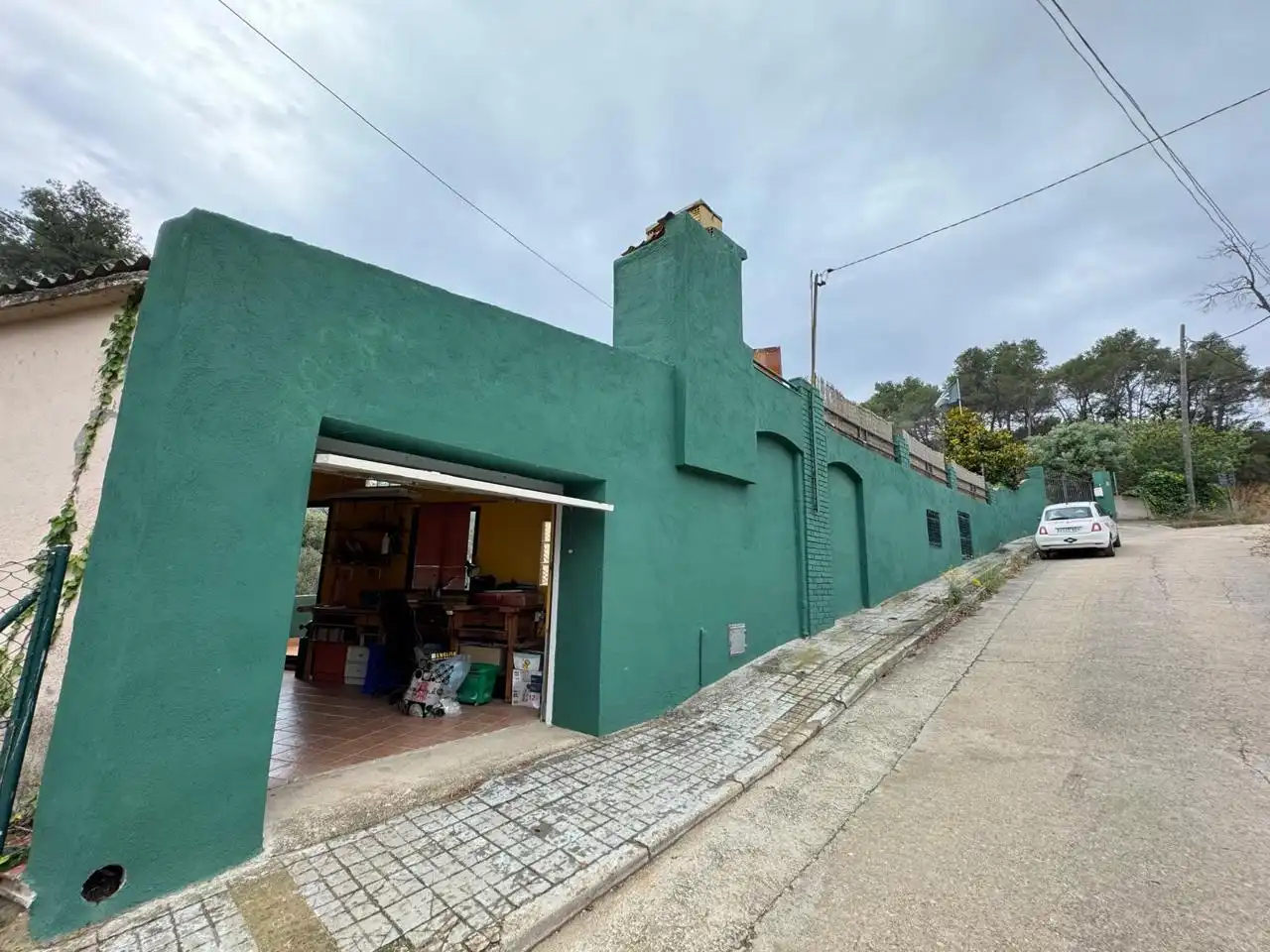 Vista exterior de Finca rústica en venta en Sant Fost de Campsentelles con Calefacción, Jardín privado y Parquet