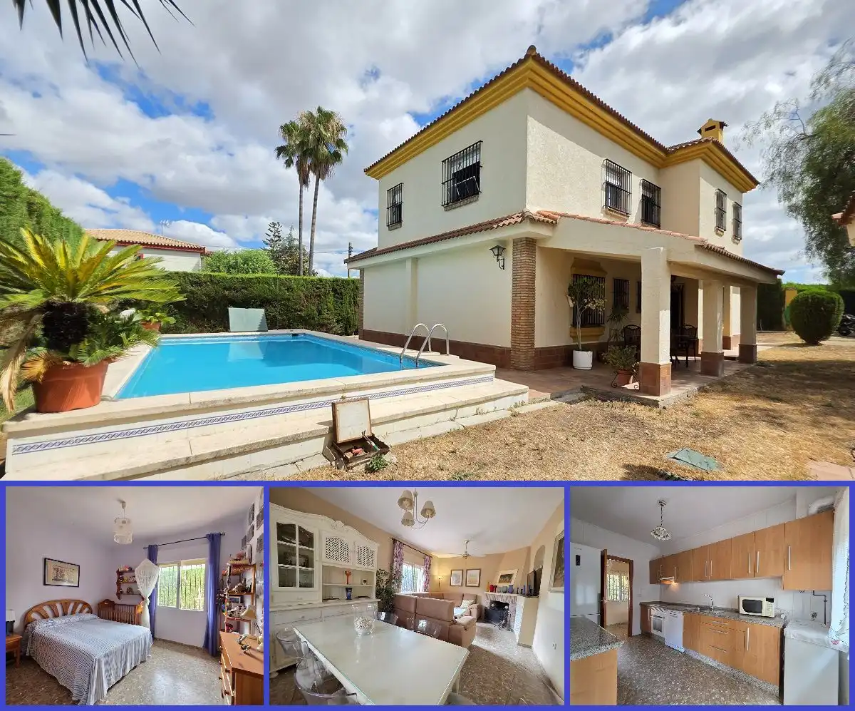 Chalet con piscina en venta en Palomares del Río
