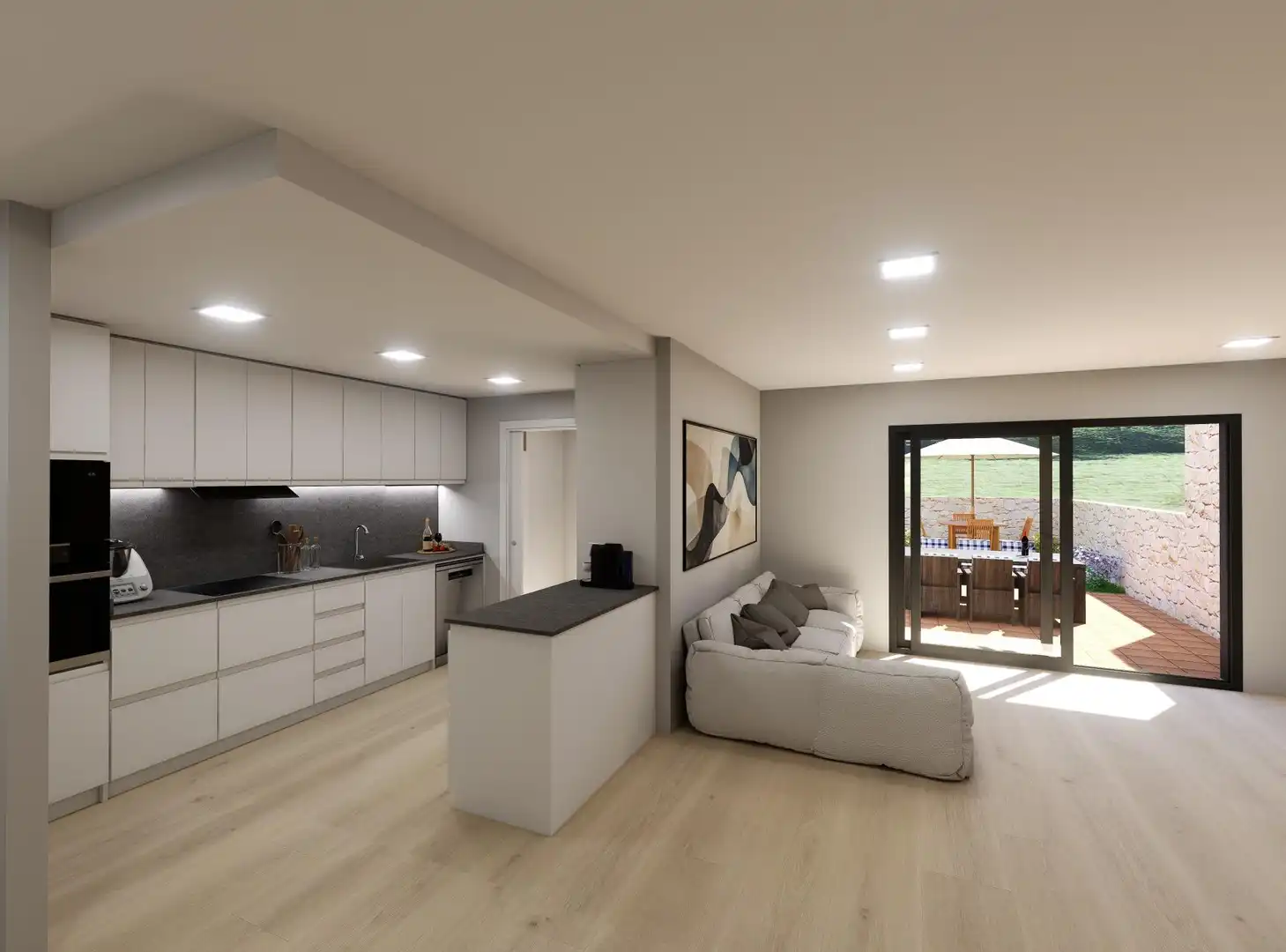 Cocina de Planta baja en venta en Palafolls con Aire acondicionado, Calefacción y Jardín privado