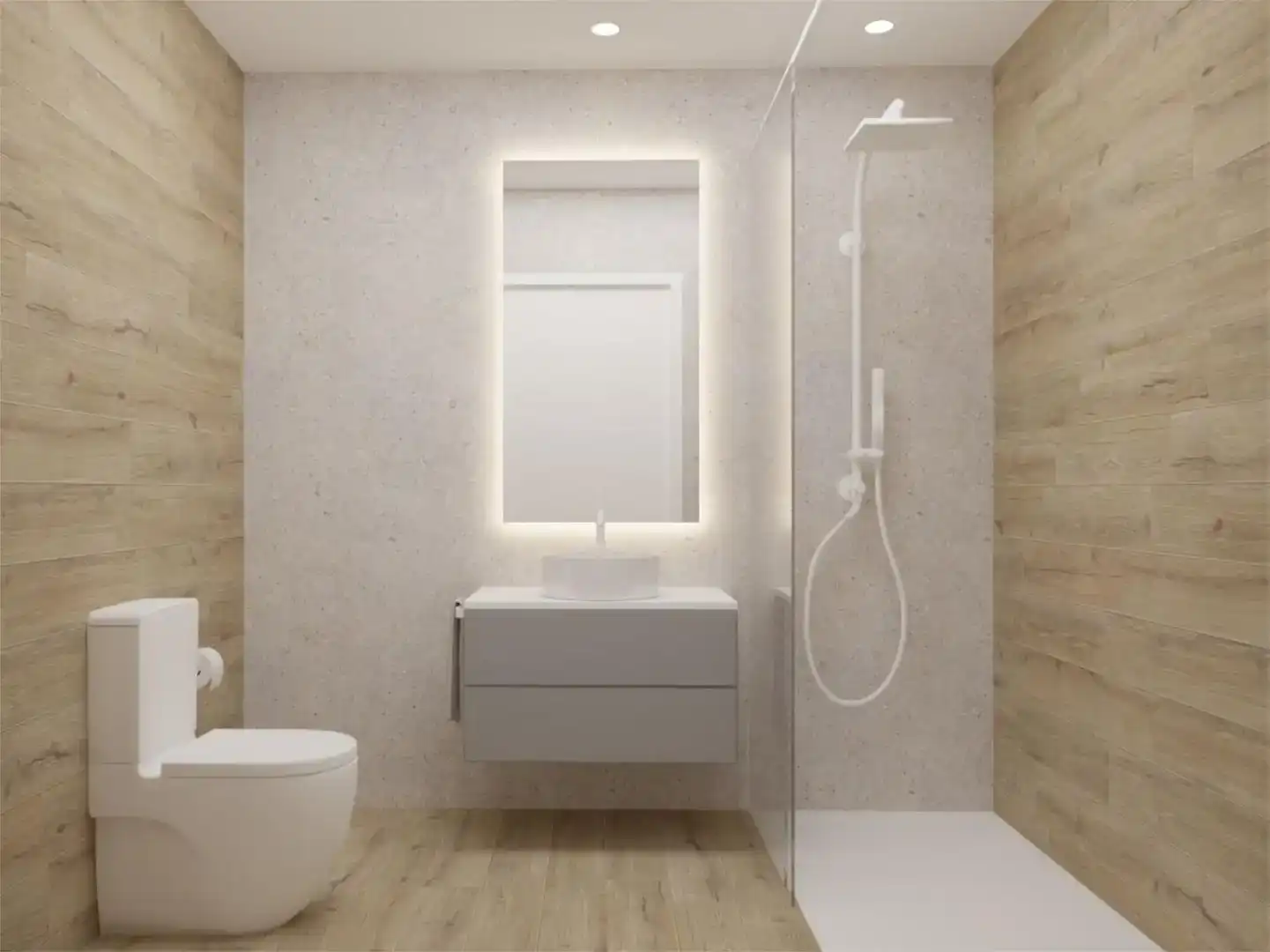 Baño de Casa adosada en venta en Juneda con Parquet y Balcón