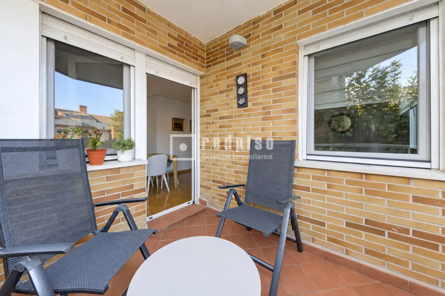 Terrasse von Wohnung zum Verkauf in Boadilla del Monte mit Klimaanlage, Heizung und Privatgarten