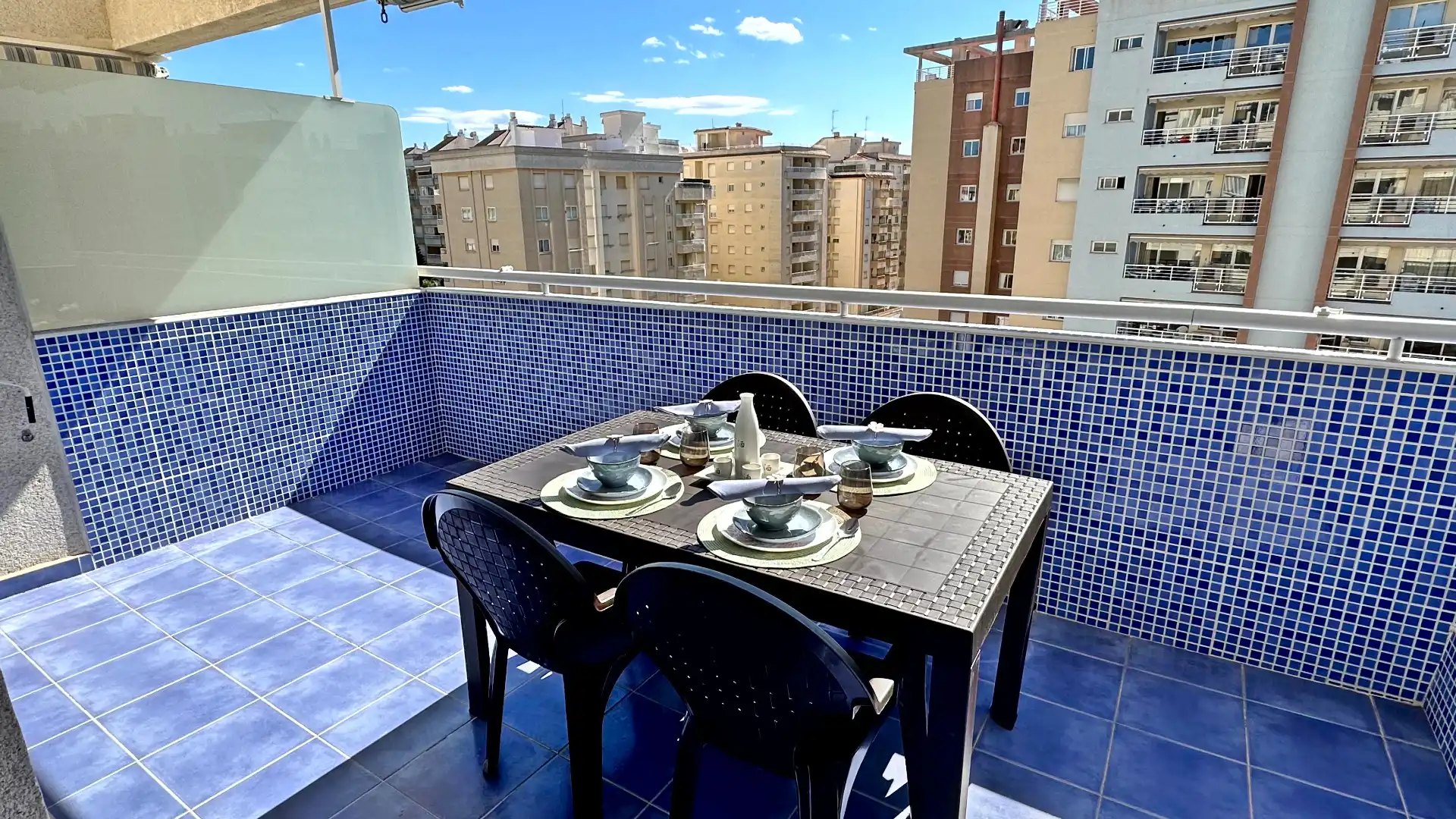 Terraza de Apartamento de alquiler en Gandia con Aire acondicionado, Calefacción y Terraza