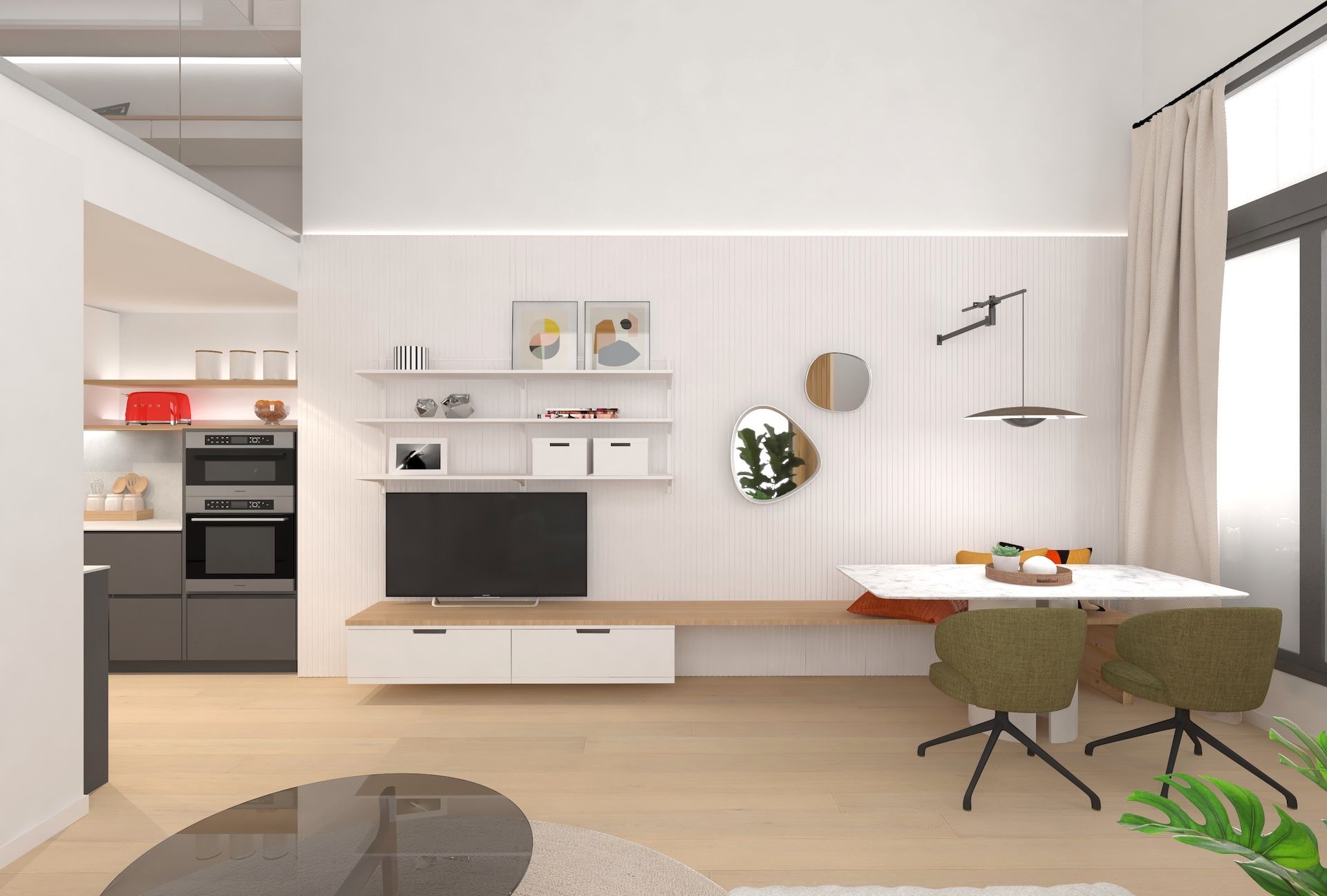 Sala d'estar de Pis en venda en Mollet del Vallès amb Aire condicionat, Calefacció i Parquet