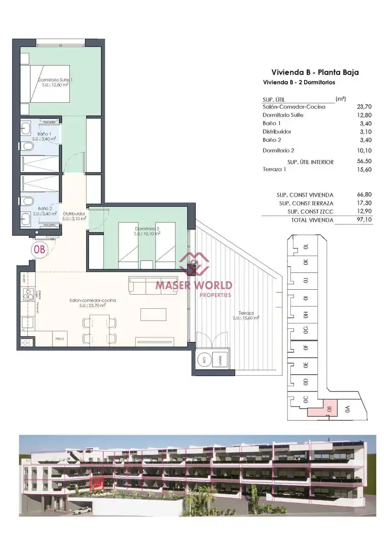 Erdgeschosswohnung mit Pool zum Verkauf in Benijófar, imagen 33