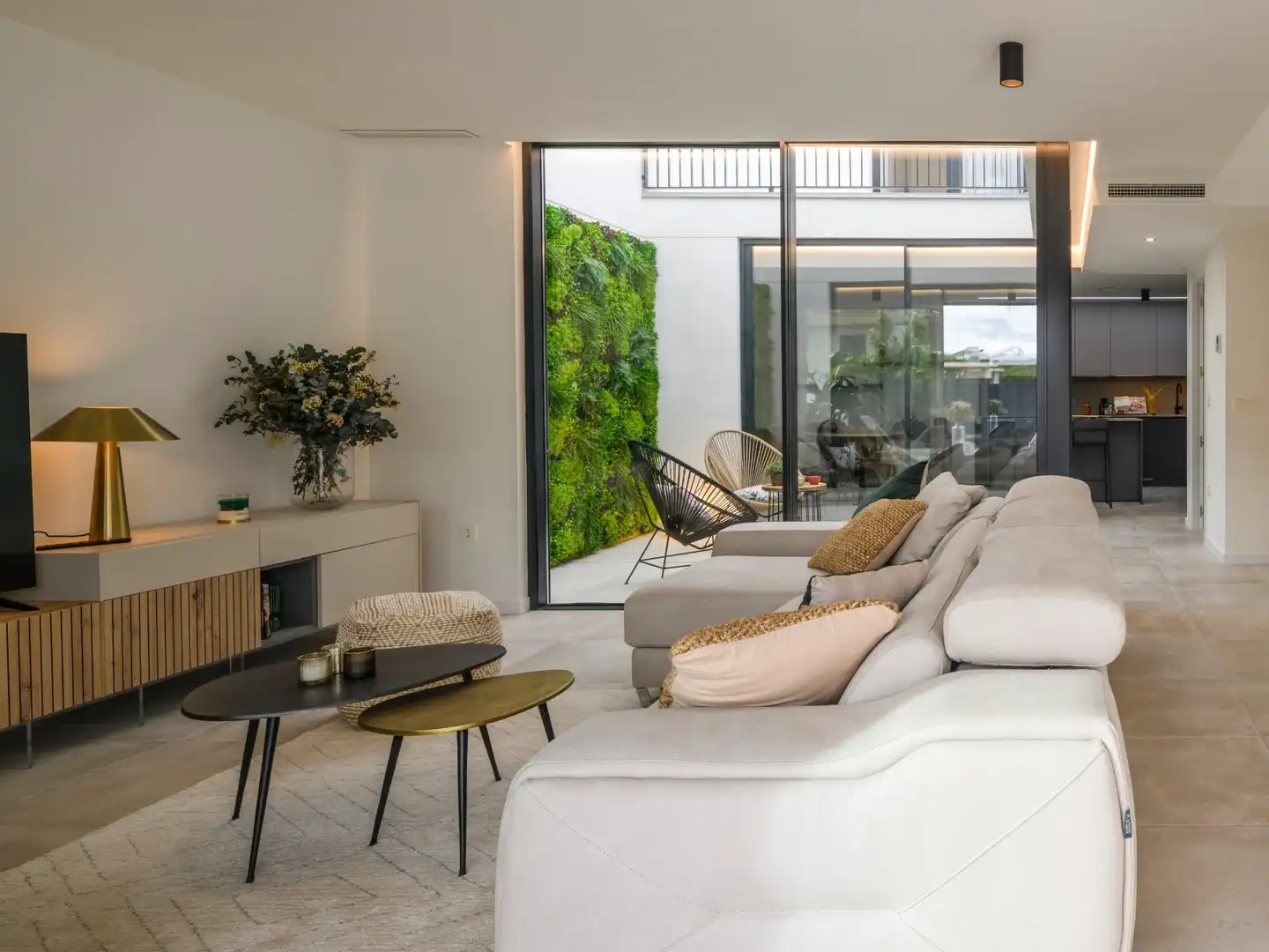 Sala d'estar de Casa o xalet en venda en Murcia amb Aire condicionat, Jardí privat i Terrassa