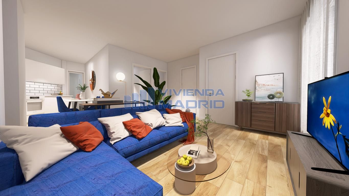 Living room of Flat for sale in  Madrid Capital  with Air Conditioner, Heating and Terrace