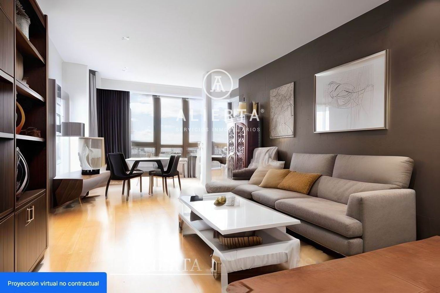 Living room of Flat for sale in  Zaragoza Capital  with Air Conditioner and Storage room