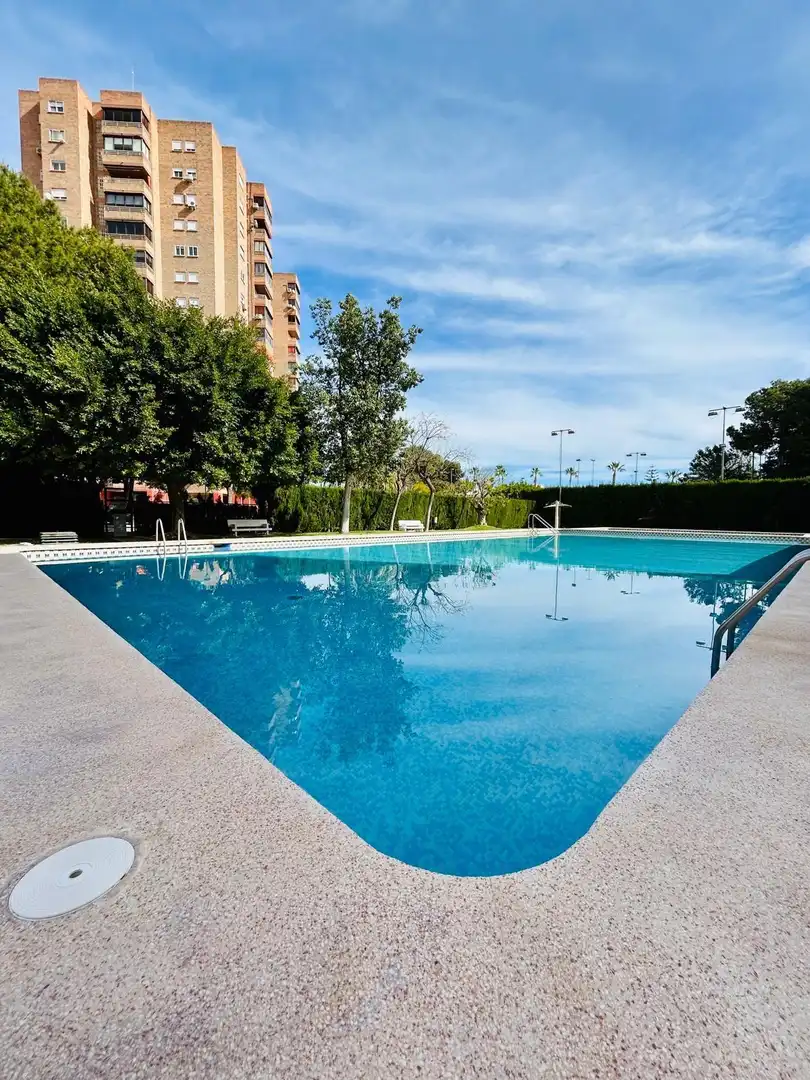 Piscina de Pis en venda en Alicante / Alacant amb Aire condicionat, Jardí privat i Moblat