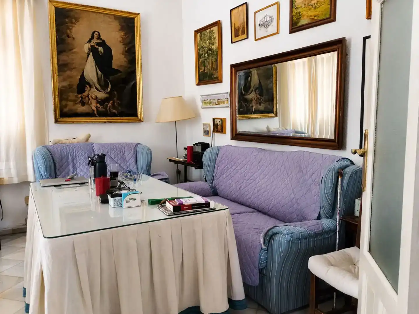 Living room of Flat for sale in Sevilla  with Private garden