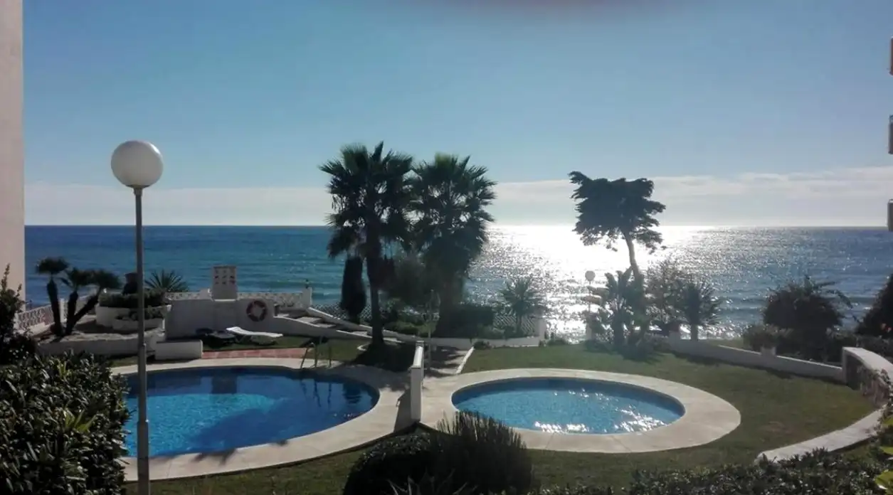Jardín de Apartamento en venta en Mijas con Aire acondicionado, Trastero y Amueblado