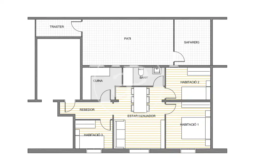 Wohnung zum Verkauf in Barcelona mit Klimaanlage, Heizung und Terrasse