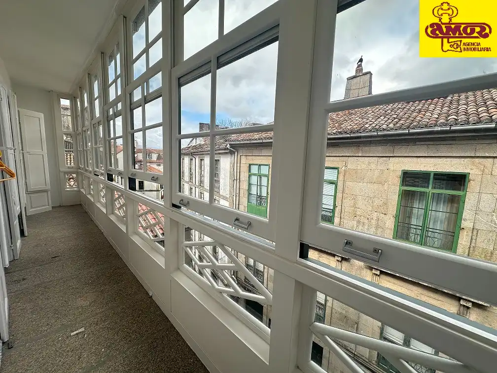 Vista exterior de Casa o chalet en venta en Santiago de Compostela  con Calefacción, Terraza y Amueblado
