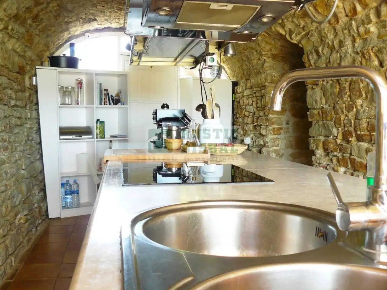 Cocina de Finca rústica de alquiler en Madremanya con Calefacción, Jardín privado y Terraza
