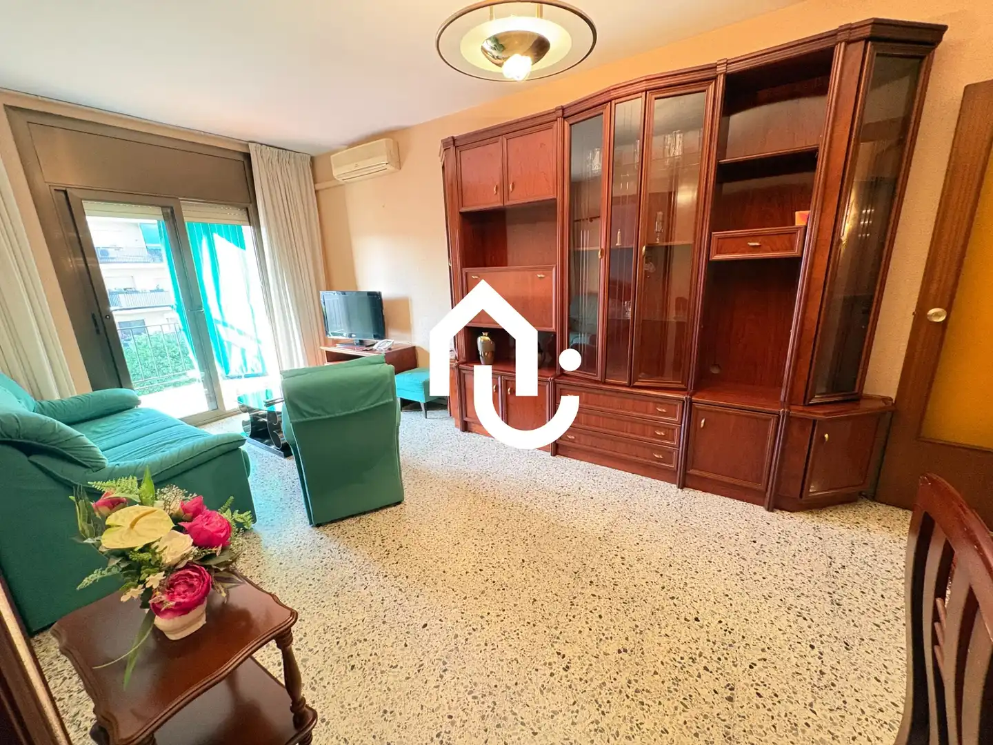 Sala de estar de Piso en venta en Santa Coloma de Gramenet con Terraza