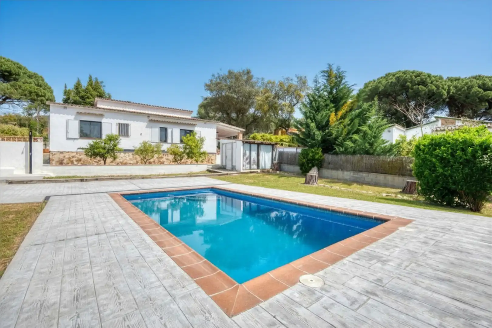 Swimming pool of Houses for sale in Santa Cristina d'Aro  with Heating, Private garden and Terrace