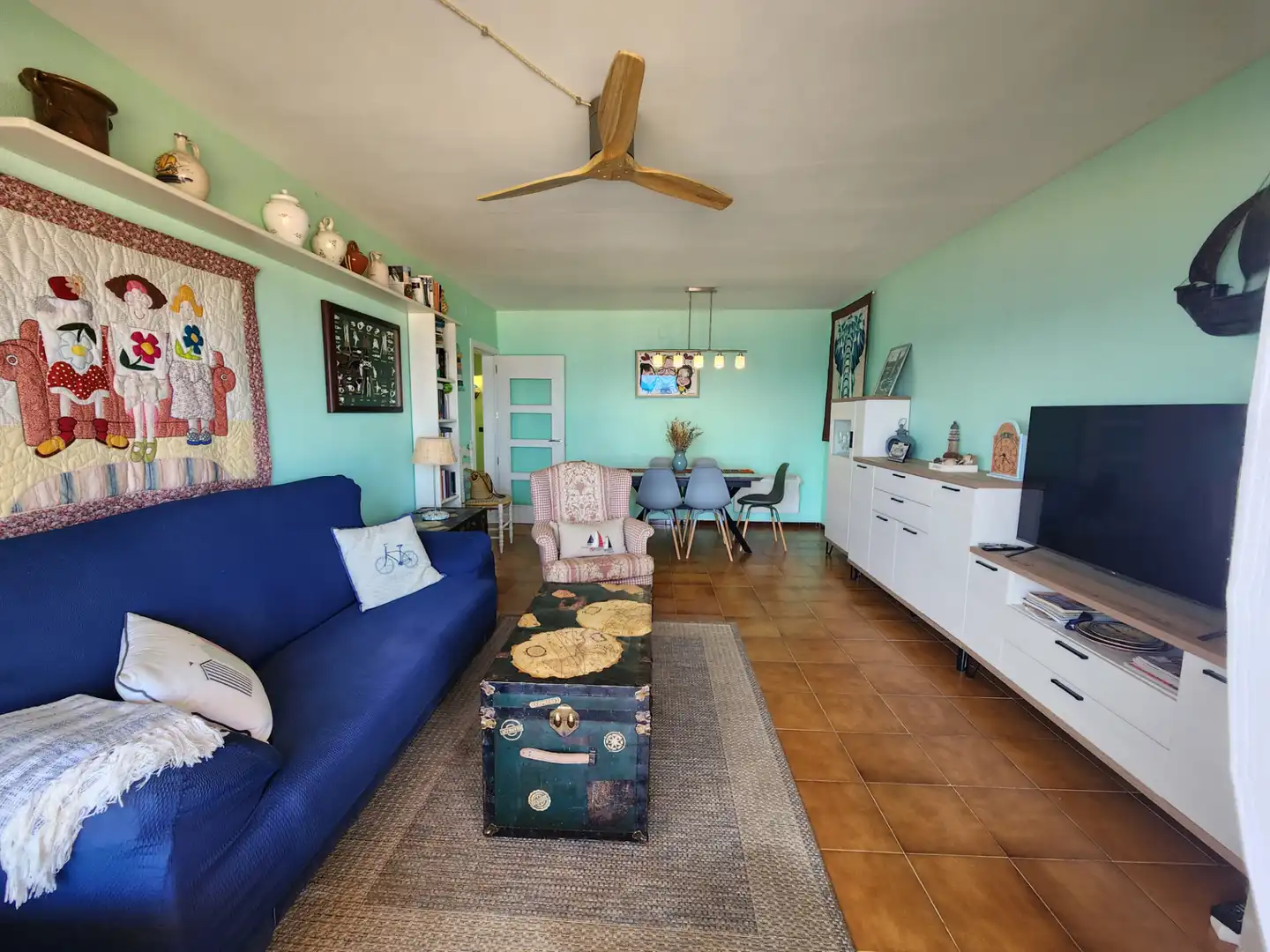 Sala de estar de Apartamento en venta en Pals con Calefacción, Terraza y Amueblado