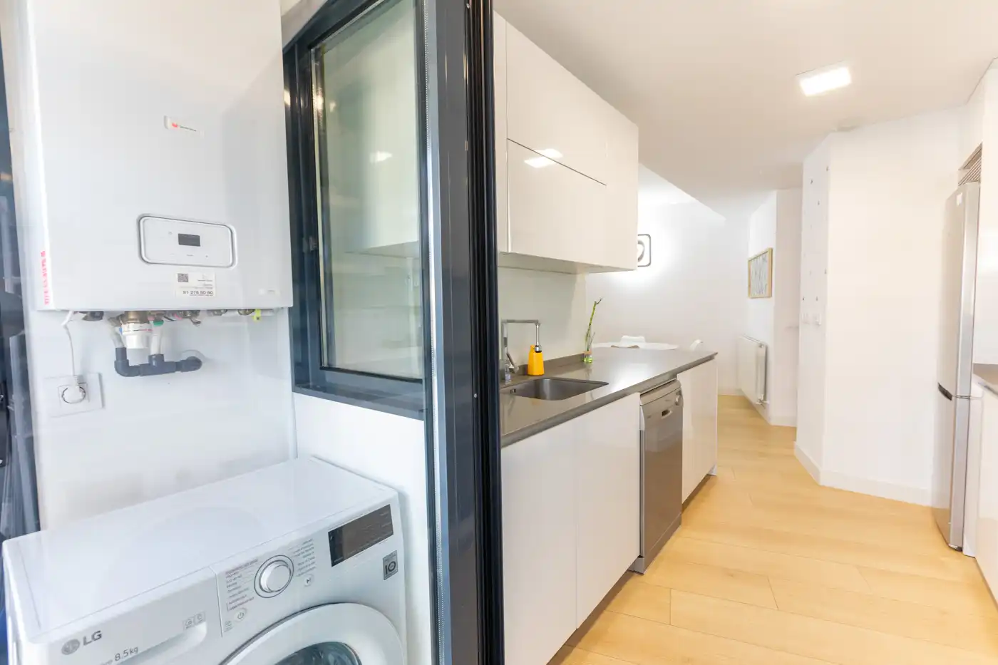Küche von Wohnung zur Miete in Alcorcón mit Heizung, Möbliert und Ofen