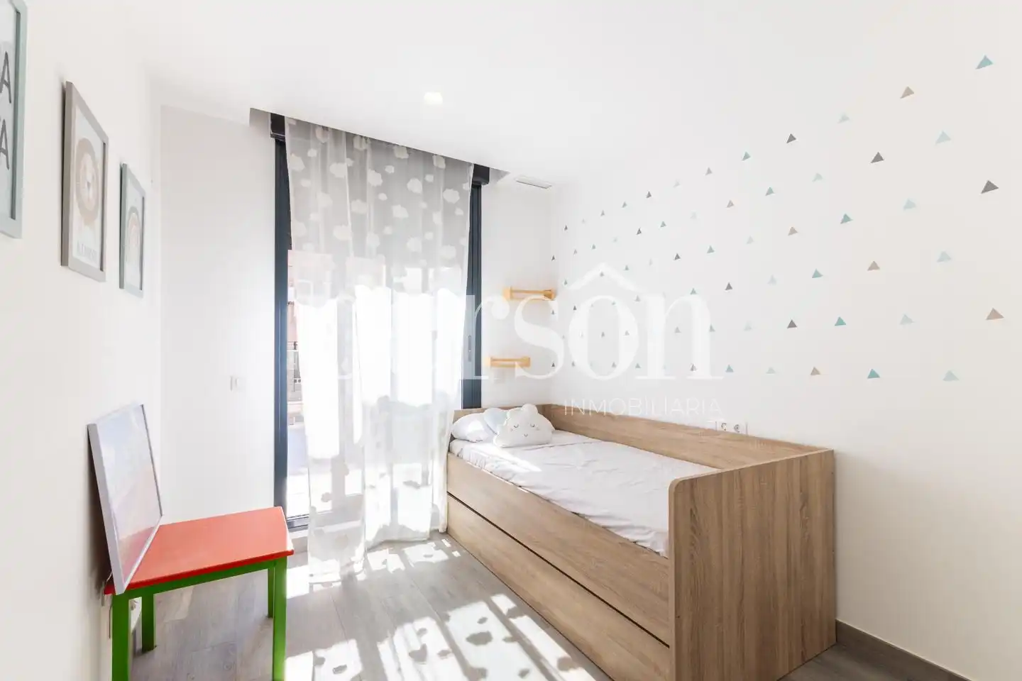 Bedroom of Attic for rent in Valencia  with Air Conditioner, Heating and Terrace