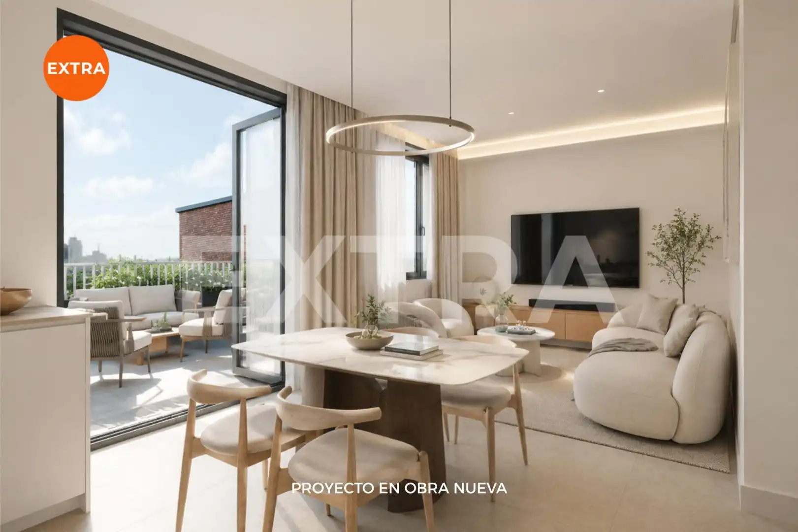 Sala de estar de Ático en venta en Madrid con Aire acondicionado, Calefacción y Terraza