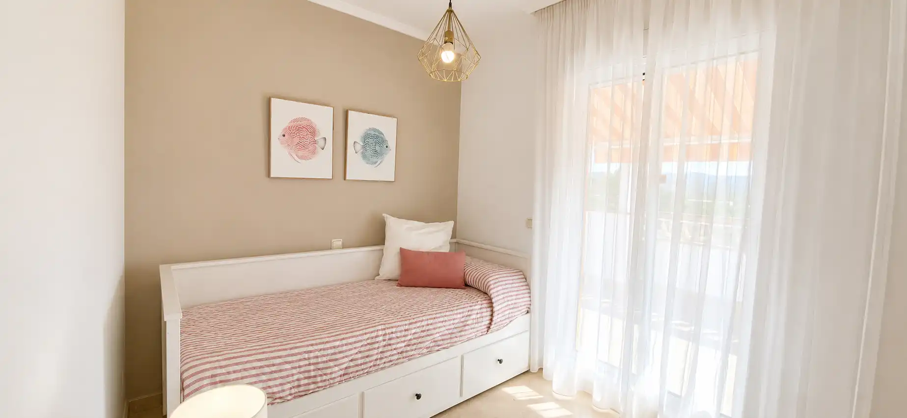 Habitación de Apartamento de alquiler en Mijas con Aire acondicionado, Calefacción y Terraza