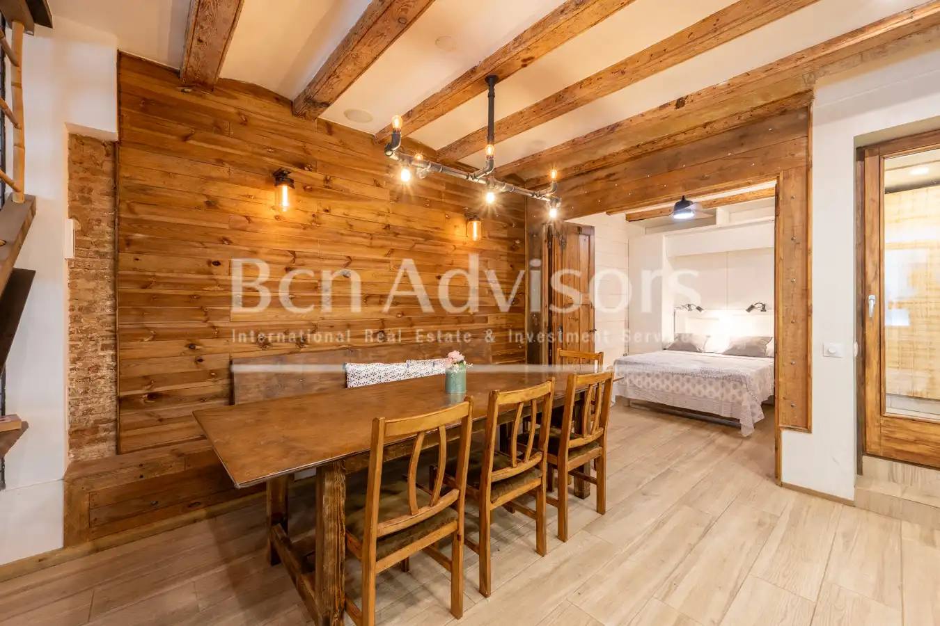 Dining room of Duplexes for sale in Barcelona  with Air Conditioner, Heating and Parquet flooring