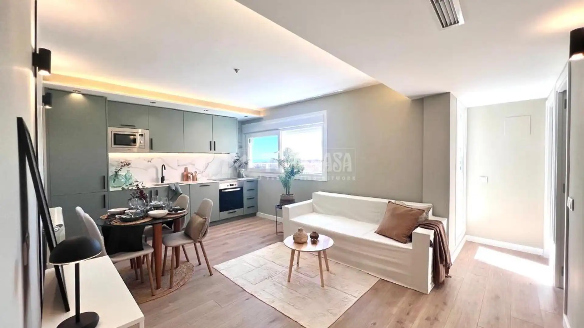 Sala de estar de Piso en venta en  Madrid Capital con Aire acondicionado y Calefacción