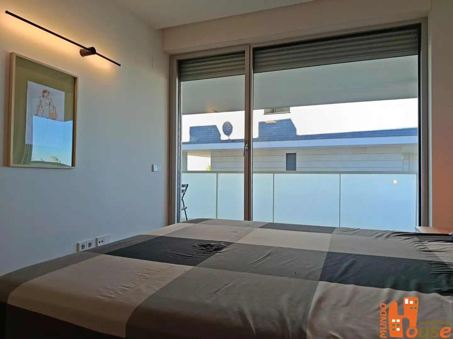 Schlafzimmer von Wohnung zur Miete in Palazuelos de Eresma mit Klimaanlage, Heizung und Terrasse