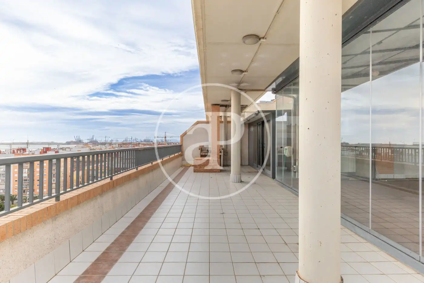 Terrace of Attic for rent in Alboraya  with Air Conditioner, Heating and Private garden